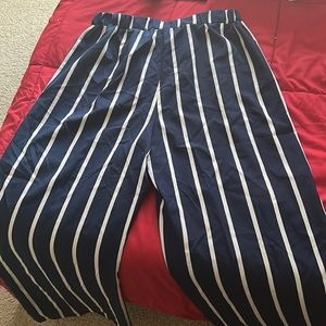 Size Large striped light fabric pants